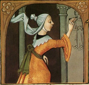 1 Unknown Artist from Giovanni Boccaccio, Des cléres et nobles femmes Artiste préparant une fresque