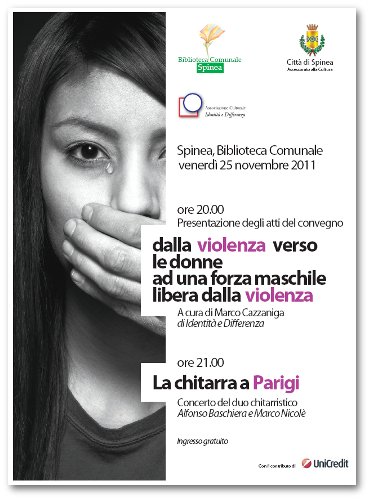 Cartolina invito - giornata contro la violenza sulle donne - anno 2011