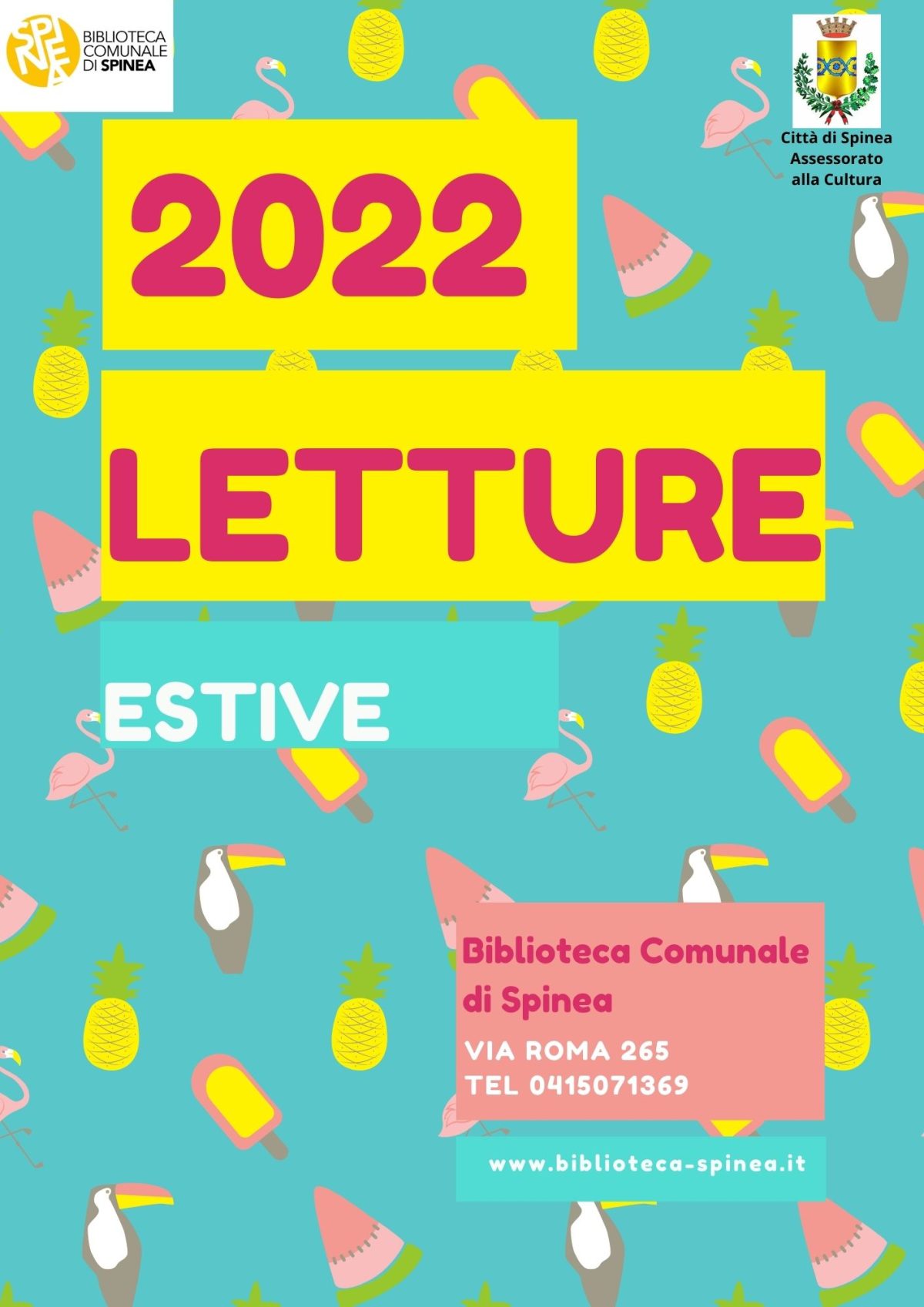 Locandina letture estive per ragazzi 2022