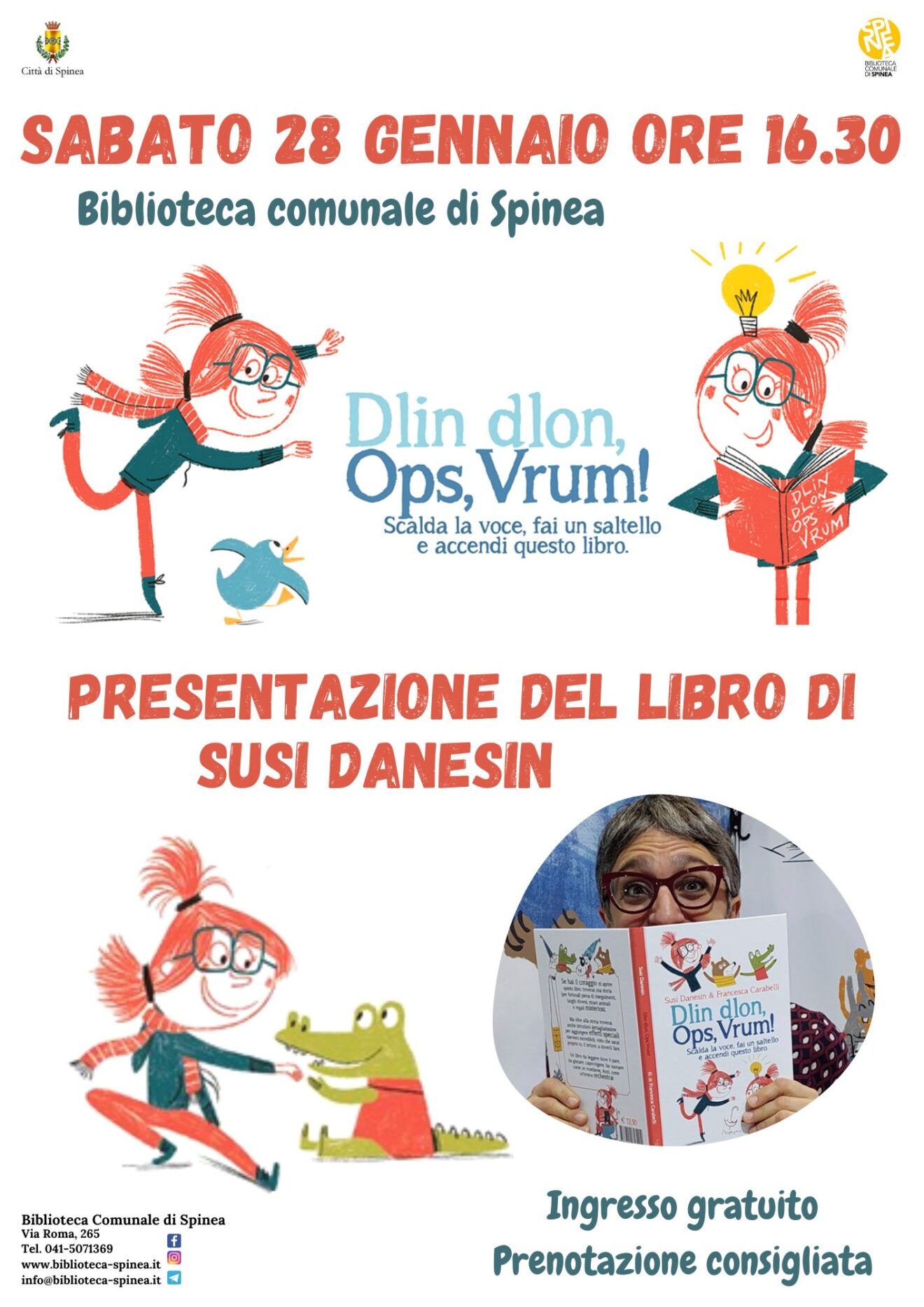 Locandina presentazione libro Susi Danesin