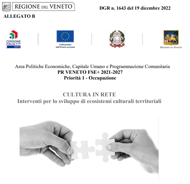 Regione del Veneto: bando da 3 milioni di euro.